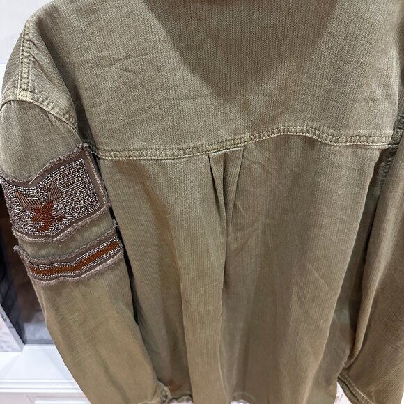 Free People Military Jacket (Sold Out) Sz. Large - Picture 3 of 5